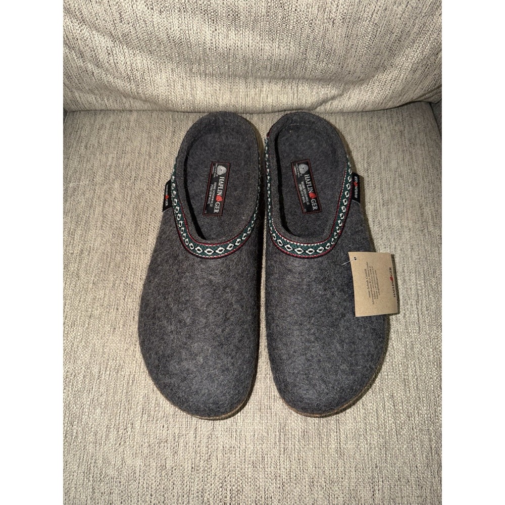 HAFLINGER GZ Classic Grizzly Franzl Wool Clog Size 46 Mens US 13 New